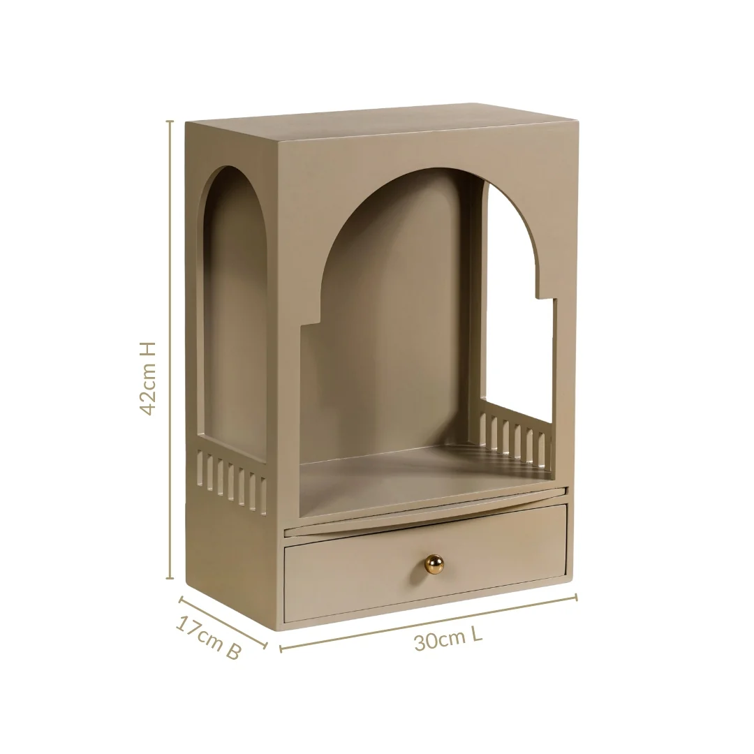 Urban Wall Mountable Mandir For Home Medium 30x17x42cm - Image 5