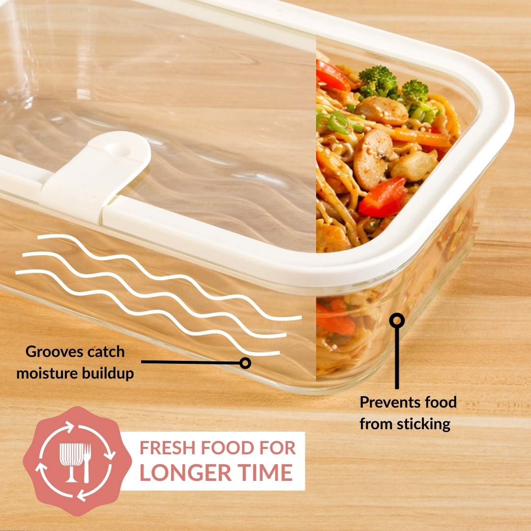 Vento Food Storage Container Set Of 4 220ml 1320ml 2500ml Cream - Image 2