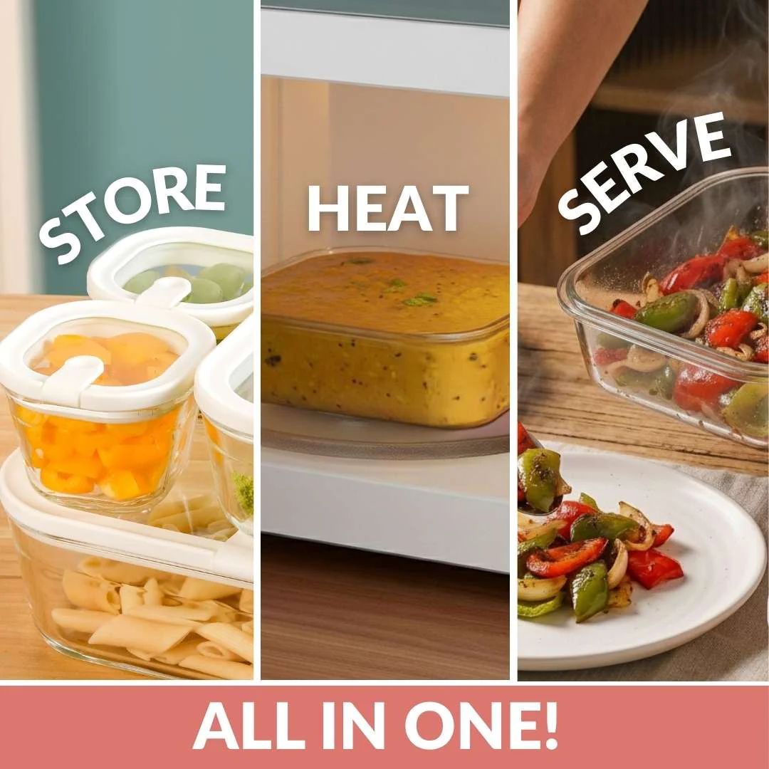 Vento Food Storage Container Set Of 4 220ml 1320ml 2500ml Cream - Image 7