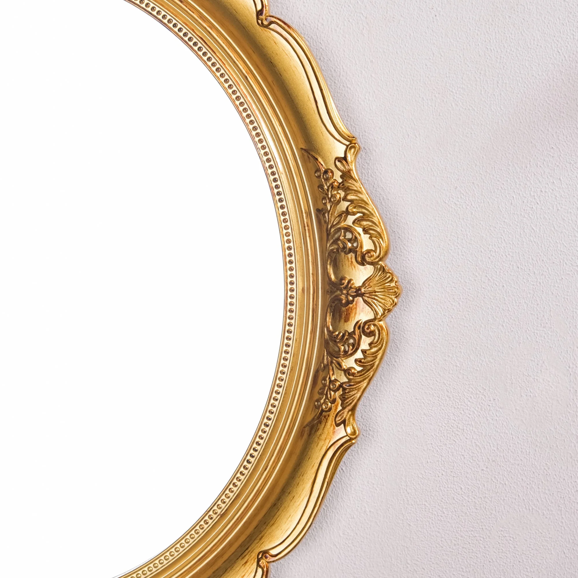 Vintage Oval Wall Mirror Gold - Image 4