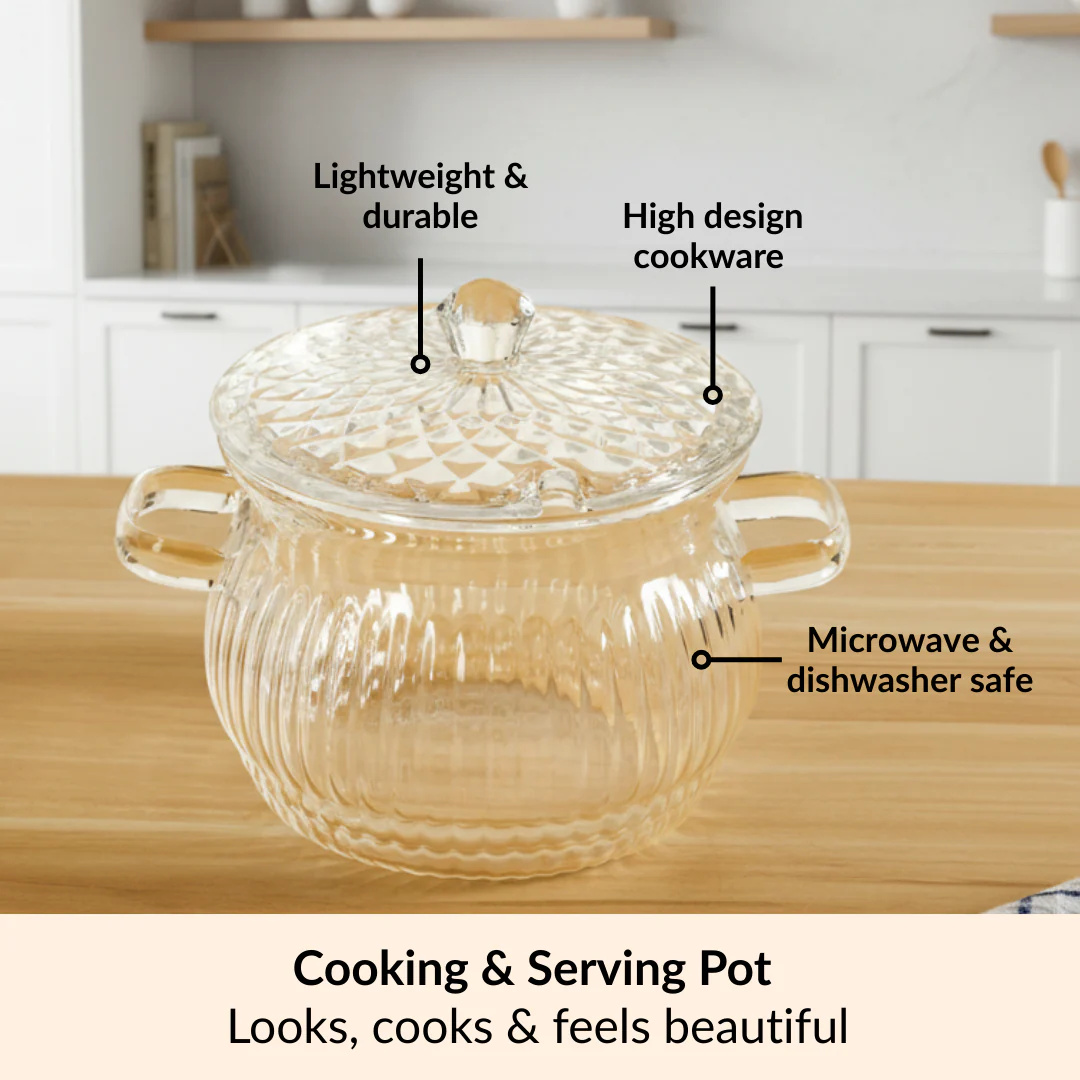 Vintage Style Embossed Cooking Pot 2000ml - Image 5