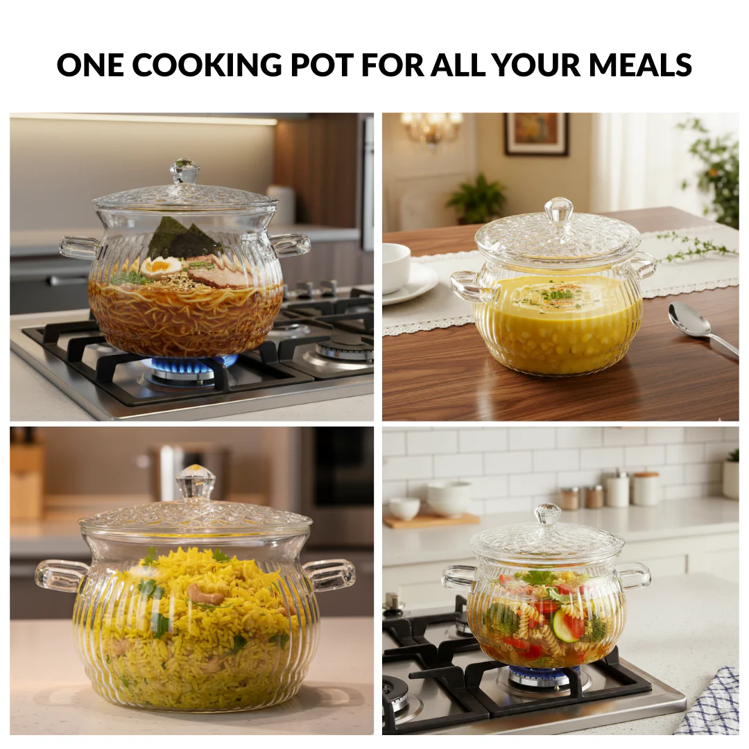 Vintage Style Embossed Cooking Pot 2000ml - Image 7