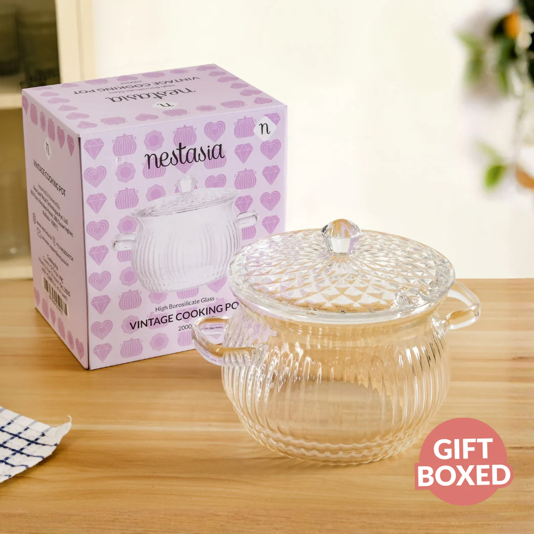 Vintage Style Embossed Cooking Pot 2000ml - Image 8