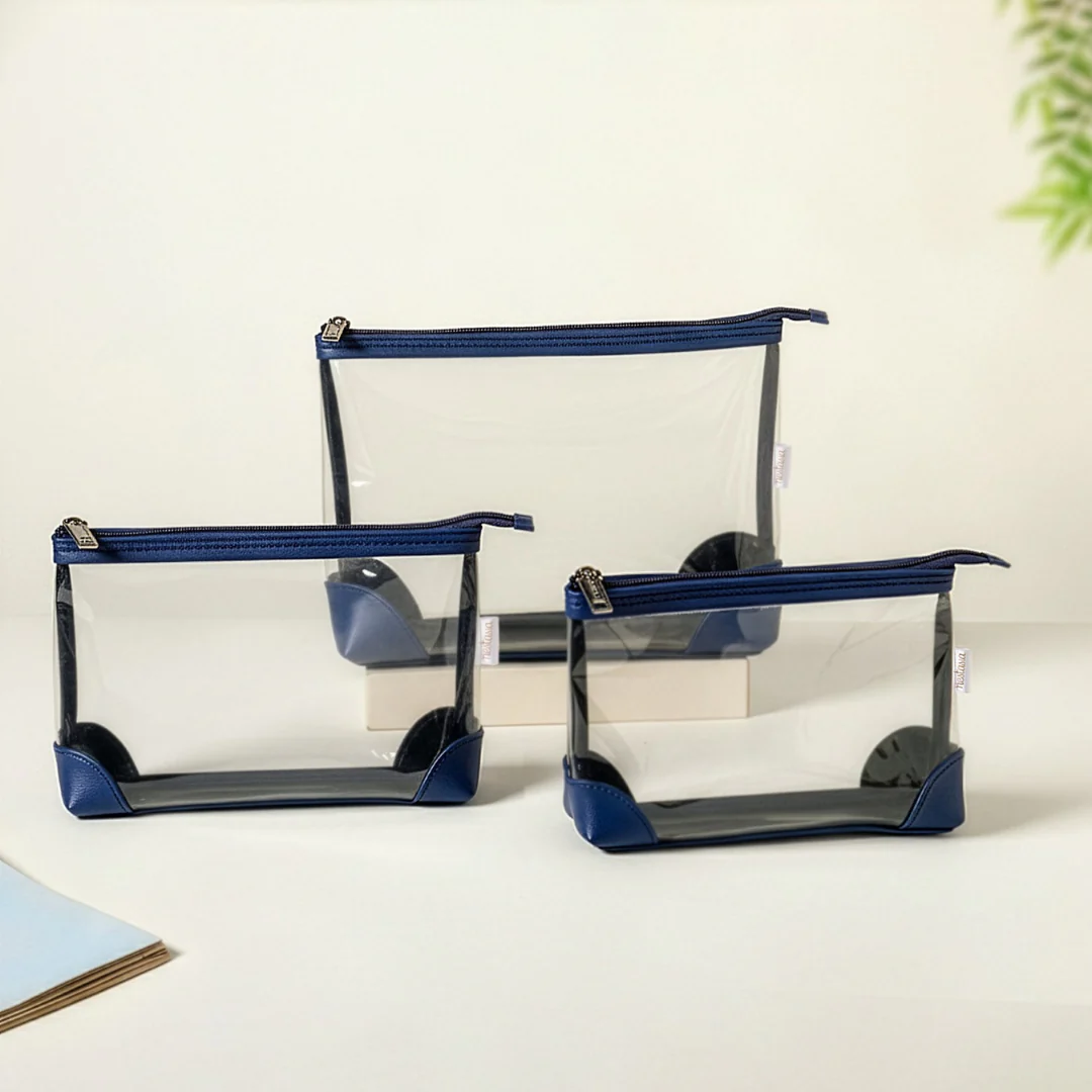 Waterproof Travel Pouch Set Of 3 Blue - Image 2