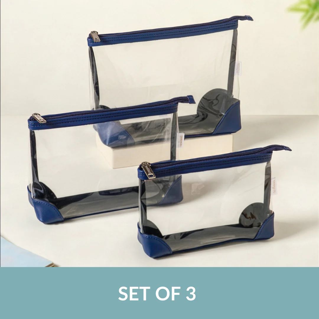 Waterproof Travel Pouch Set Of 3 Blue - Image 9