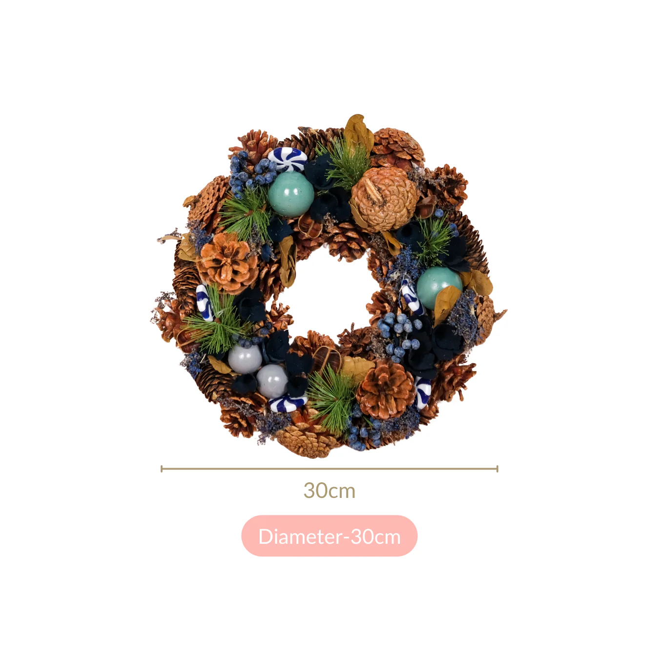 Whispers Of Winter Sustainable Wall Decor Wreath - Image 4