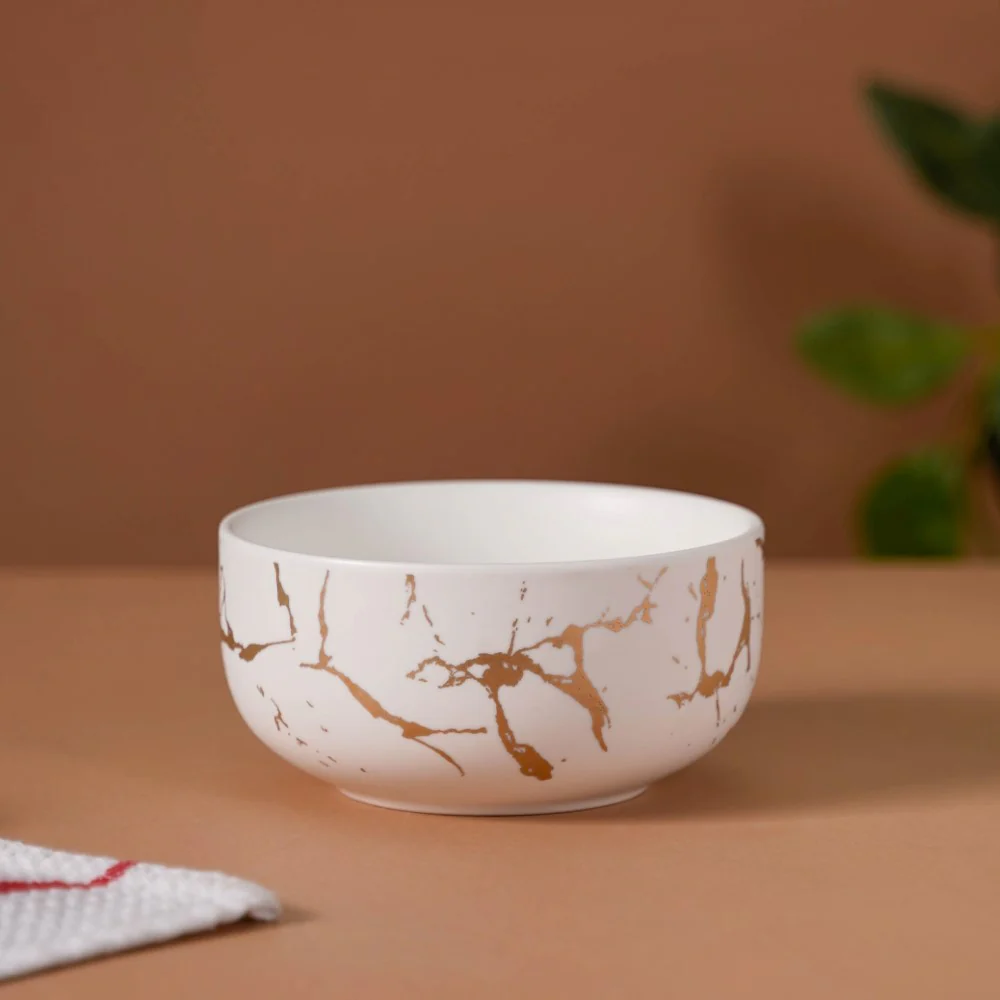 White Marble Bowl 400 ml - Image 3