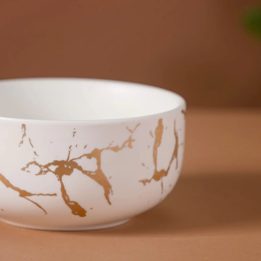 White Marble Bowl 400 ml - Image 5