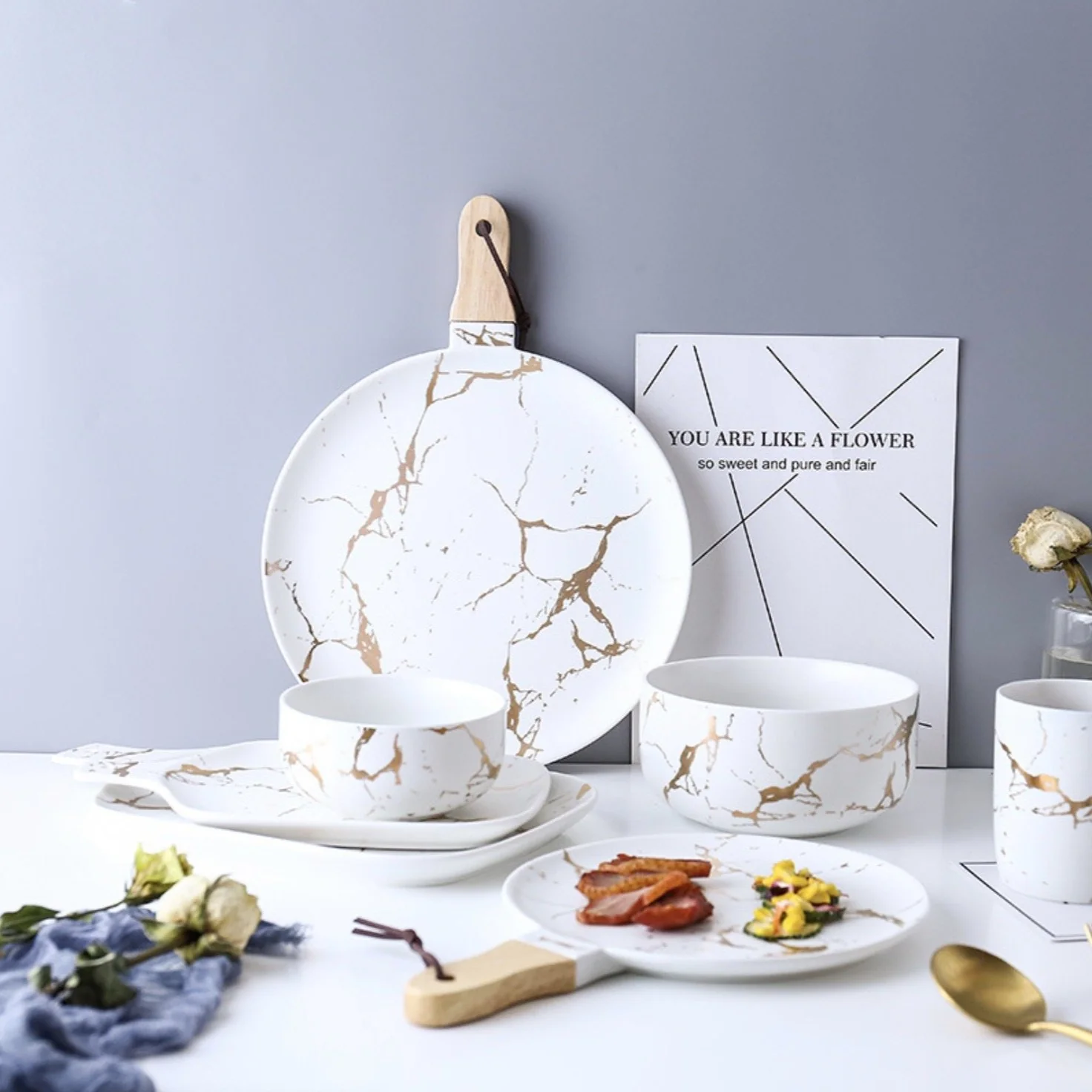 White Marble Bowl 400 ml - Image 6