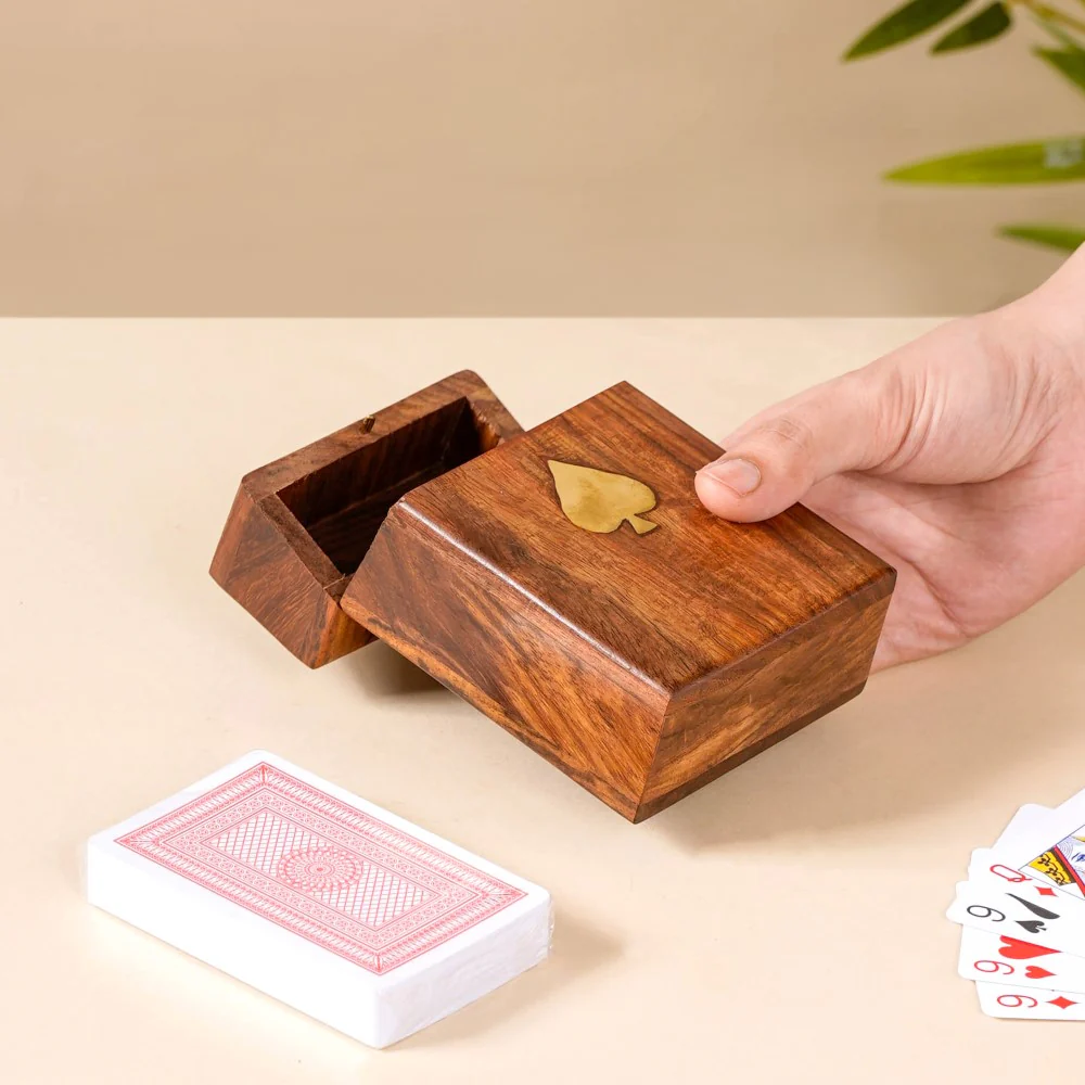 Wooden Playing Card Box - Image 3