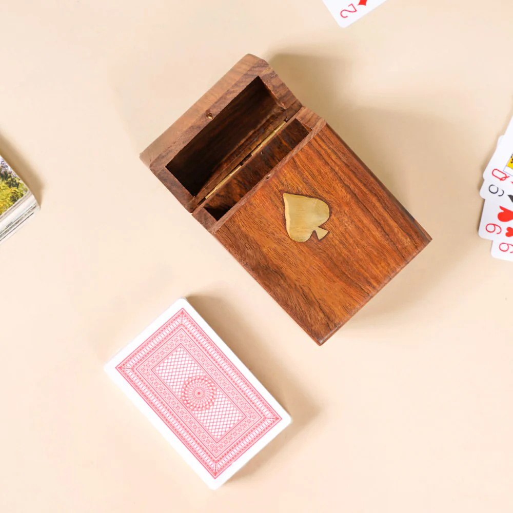 Wooden Playing Card Box - Image 4