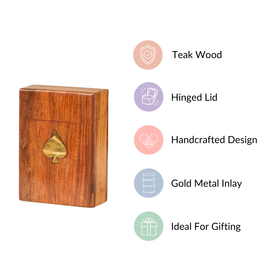 Wooden Playing Card Box - Image 6