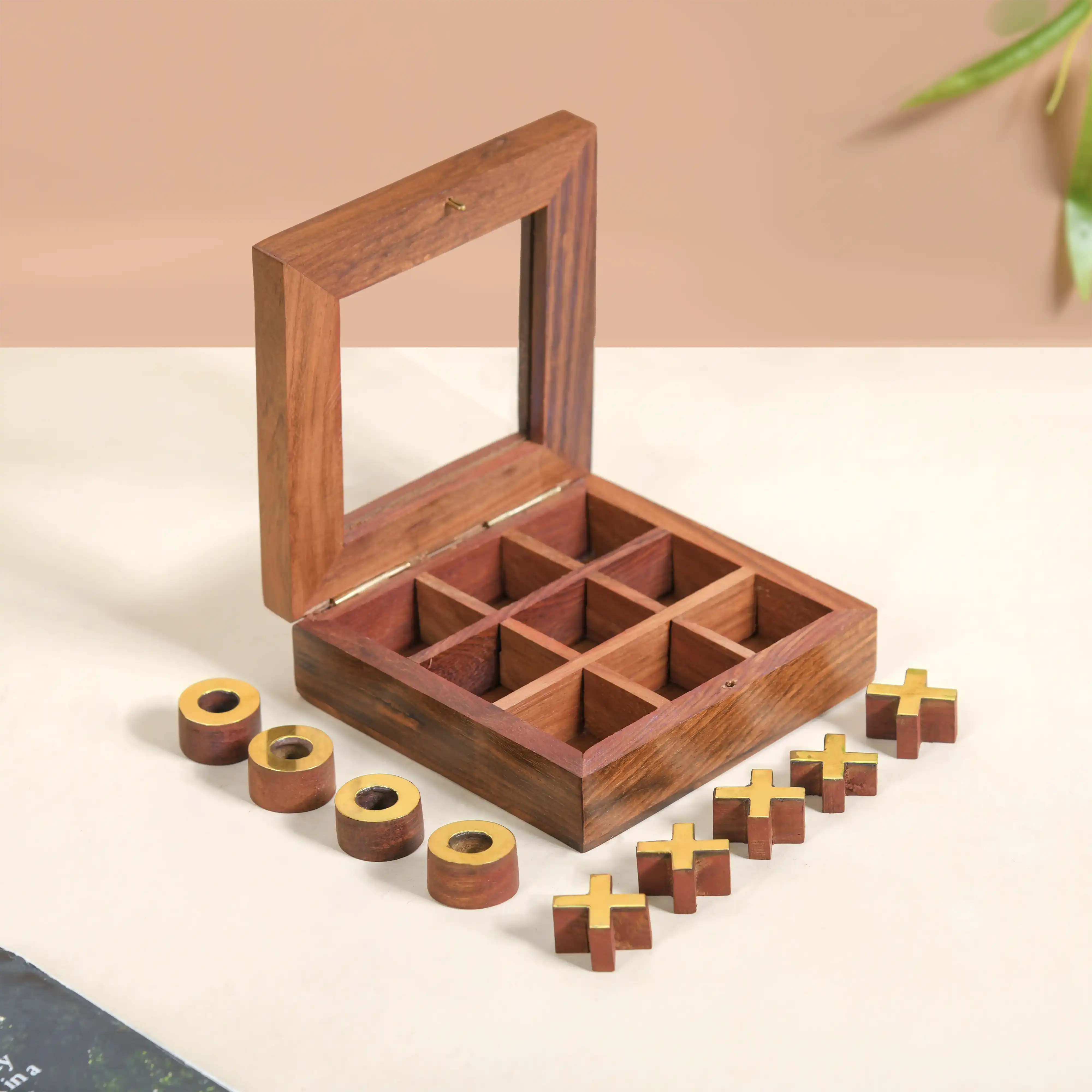Wooden Tic Tac Toe Game Box - Image 7