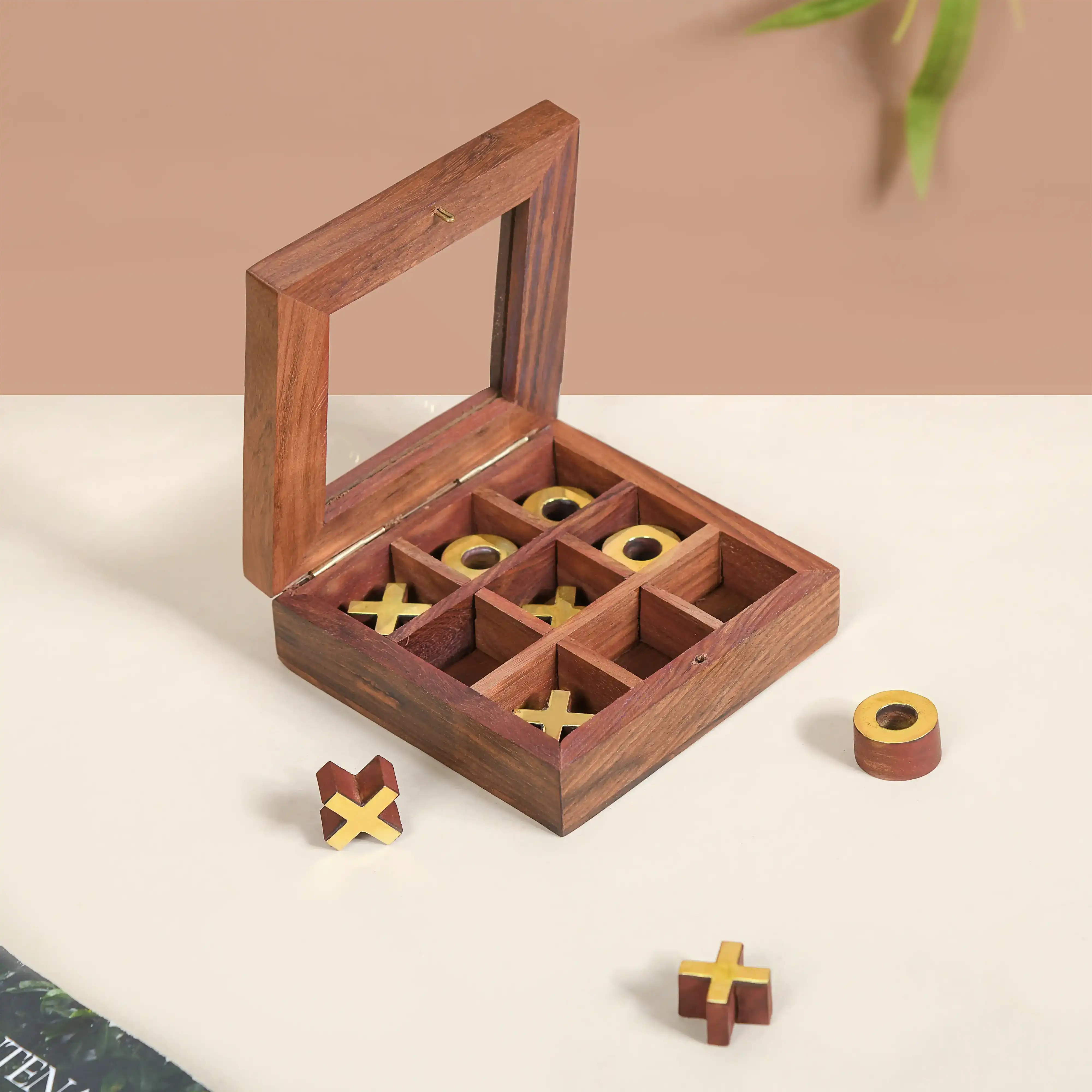 Wooden Tic Tac Toe Game Box - Image 8